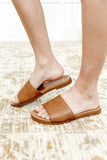Sole Mate Slip on Sandals in Tan