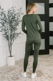 Get Me Cozy Set in Dark Olive