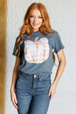 Gingham Bow Pumpkin Tee