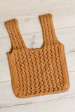 Girls Day Open Weave Mini Bag in Tan