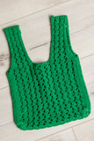 Girls Day Open Weave Mini Bag in Green