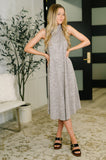 Glam Dress and Cardigan Set in Chocolate