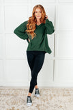 Jen V-Neck Top in Green