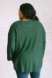 Jen V-Neck Top in Green