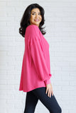 Jen V-Neck Top in Pink