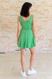 Gorgeous in Green Sleeveless Skort Dress