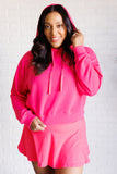 Pullover Hoodie in Flamingo Pink