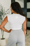 Halfway to Heaven Cropped Top in White