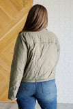 Lightweight Puffer Jacket in Olive