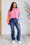 Penney Colorblock Top in Bright Pink