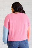 Penney Colorblock Top in Bright Pink