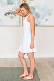 Brandy Dress and Shorts Set in White