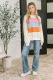 Color Block Relaxed Pullover