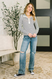 Maggie Long Sleeve Henley Top