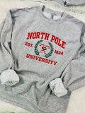 North Pole Embroidered Sweatshirt
