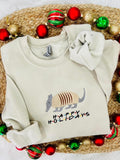 Holiday Armadillo Embroidered Sweatshirt
