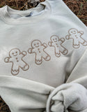 Gingerbread Embroidered Sweatshirts