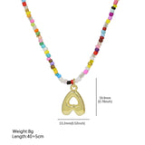PRE ORDER: Colorful Bubble Initial Necklace