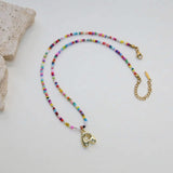 PRE ORDER: Colorful Bubble Initial Necklace