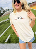 BOW FOOTBALL EMBROIDERED SWEATSHIRT