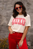 XOXO Checkered Tee