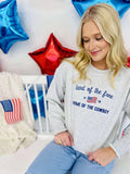 Free Home Of The Cowboy Embroidered Sweatshirt