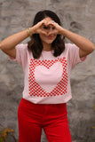 Checkered Heart Tee