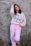 Floral Champagne Sweatshirt