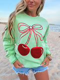 Metallic Cherry Sweatshirt