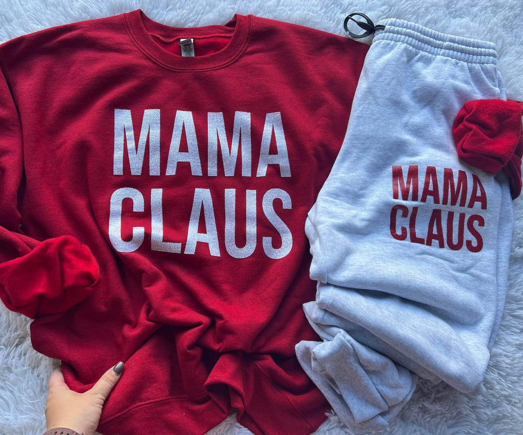 Red Mama Claus Crew OR Jogger