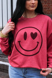 HEART EYE HAPPY SWEATSHIRT