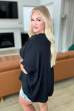 Sabrina Dolman Sleeve Top in Black