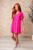 Linssey Dress In Fuchsia