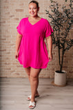 Linssey Dress In Fuchsia