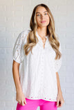 Evie Eyelet Lace Blouse