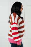 Alex Color Blocked Stripe Sweater