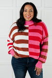 Alex Color Blocked Stripe Sweater