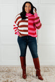 Alex Color Blocked Stripe Sweater
