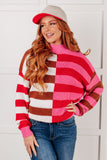 Alex Color Blocked Stripe Sweater