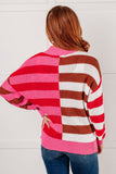 Alex Color Blocked Stripe Sweater