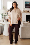 Oversized Dolman Sleeve Top in Champagne