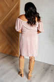 Rose Balloon Sleeve Dress