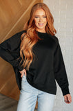 Weekend Relaxed Scuba Pullover in Black