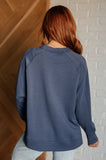 Weekend Relaxed Scuba Pullover in Blue Indigo