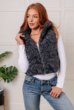 Paisley Sherpa Print Vest