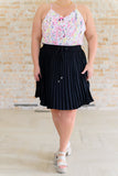 Pleated Skirt in Black