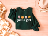Just a Girl Tee and Sweatshirt