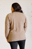 Brushed Melange Hacci Long Sleeve Tee in Mocha