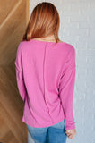 Ribbed Top in Magenta