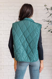 Layering Quilted Puffer Vest in Hunter Green